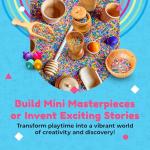 Rainbow Rice Sensory Bin Kit with 30 Tools