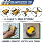 4-Pack Transforming Fidget Spinners for Kids