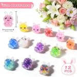 Easter Bunny Squishy Toys - 12 Pack Set