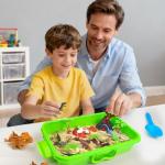 Carolart Dinosaur Sensory Bin with Glow-in-the-Dark Toys