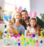 120PCS Easter Mochi Squishy Toys for Kids