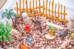 Dinosaur Sensory Bin Kit with Taste-Safe Beans