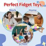 6 Pack Squishy Stress Balls for Calming Fun