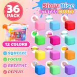36 Pack Squishy Stress Balls and Fidget Cubes