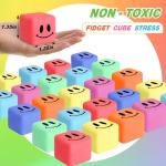 Mini Slow Rising Stress Cube Fidget Toy Pack