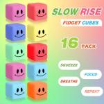 Mini Slow Rising Stress Cube Fidget Toy Pack
