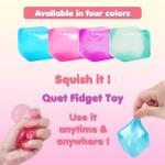 2-Pack Squishy Stress Cube Fidget Balls