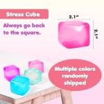 2-Pack Squishy Stress Cube Fidget Balls
