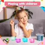 2-Pack Squishy Stress Cube Fidget Balls