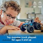 LEGO City Blue Monster Truck Playset for Kids