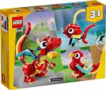 LEGO 3-in-1 Red Dragon Transforming Toy Set