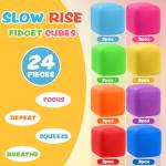 24-Pack Colorful Stress Cube Toys for Kids
