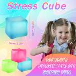 3 Pack Stress Cube Squishy Fidget Toys