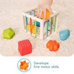 LiKee Shape Sorter Montessori Blocks for Toddlers