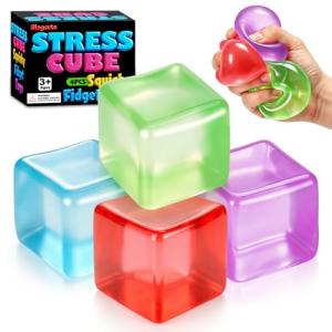 Bingcute 4 Pack Squishy Stress Relief Fidget Balls