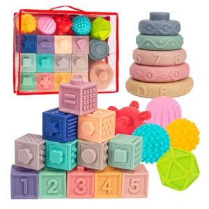 SpringFlower 3-in-1 Montessori Sensory Toy Set