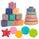 SpringFlower 3-in-1 Montessori Sensory Toy Set