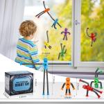 Robot Suction Cup Pop Tubes - 6 PCS Fidget Toys