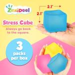 3 Pack Gel-Filled Fidget Stress Cubes