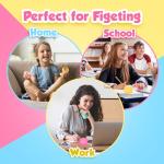 3 Pack Gel-Filled Fidget Stress Cubes