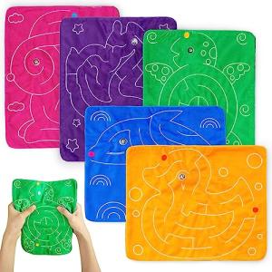 5 Pieces Marble Maze Mat Sensory Fidget Set