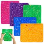 5 Pieces Marble Maze Mat Sensory Fidget Set
