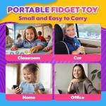 12 Pack Fidget Rings for Kids - Stress Relief