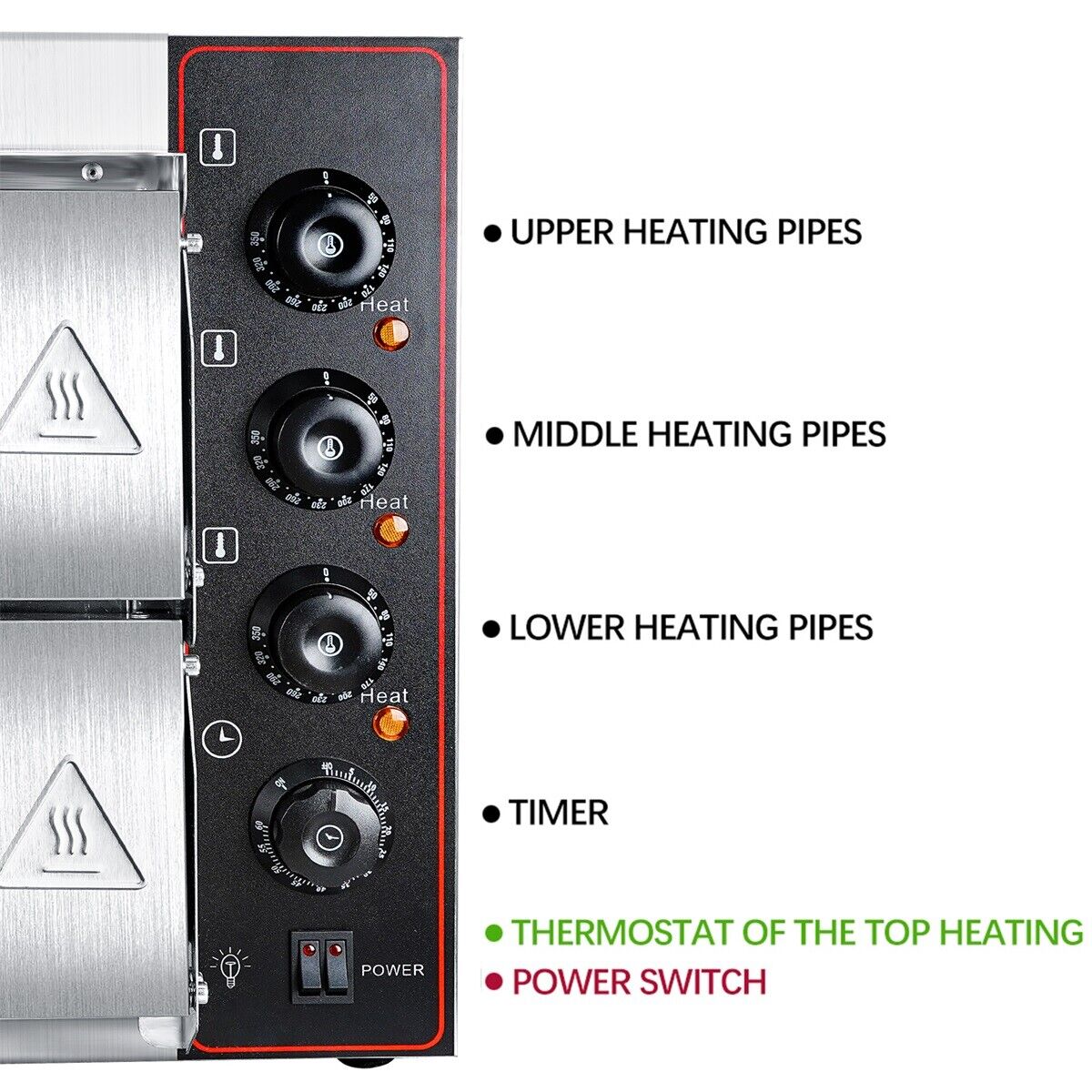 Countertop Double Deck Pizza Oven for 16" Pies