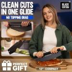 KitchenStar 12 Inch Rocker Pizza Cutter - Black