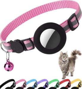 Reflective Breakaway Cat Collar with Airtag Holder