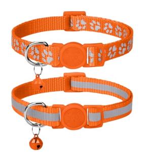 Reflective Breakaway Cat Collar with Bell, 2 Pack