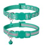 Reflective Breakaway Cat Collar with Bell - 2 Pack