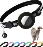 Reflective Cat Collar with Airtag Holder and Bell