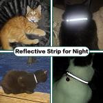 Reflective Cat Collar with Airtag Holder and Bell