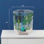 Hexagon LED Aquarium Kit with Color-Changing Light