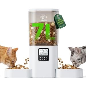 Automatic Cat Feeder for Multiple Pets, 29 Cup