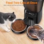 Automatic Double Cat Feeder with Timer and Bowls