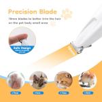 Mcbazel Waterproof Pet Hair Trimmer with LED Light