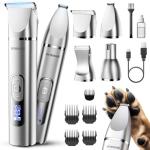 4-in-1 Dog Grooming Kit with LCD Display