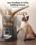 Oneisall WiFi Automatic Cat Feeder with App Control