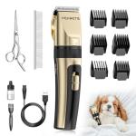 Quiet Rechargeable Dog Grooming Clippers, Adjustable Comb