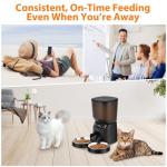 Automatic Double Cat Feeder with Timer and Bowls