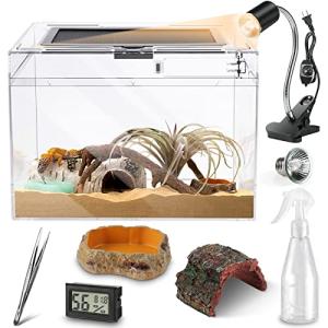 7-Piece Reptile Terrarium Kit with Locking Lid