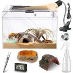 7-Piece Reptile Terrarium Kit with Locking Lid