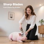 Quiet Rechargeable Dog Grooming Clippers, Adjustable Comb