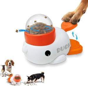 YOOIU Duck-Shaped Interactive Dog Treat Dispenser Toy