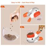 YOOIU Duck-Shaped Interactive Dog Treat Dispenser Toy