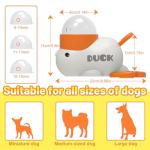 YOOIU Duck-Shaped Interactive Dog Treat Dispenser Toy