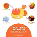 Sparkle Duck Anti-Slip Dog Feeder Toy