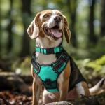 Joytale Teal Reflective Dog Collar for Large Dogs